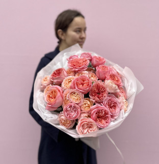 Пионовидные Розы  Pink Expression a Julietta