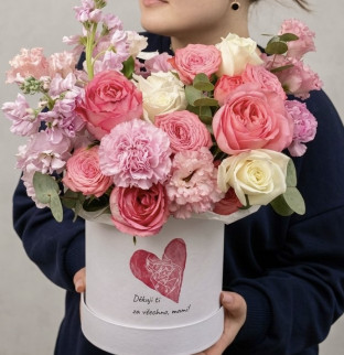 Kytice v krabici "Navždy tvoje dítě"