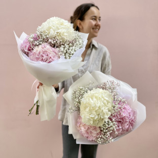 Hydrangeas and gypsophilia #2