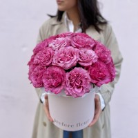 Peony roses in a hat box #3