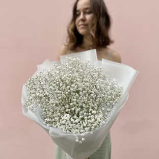 Kytice bílé gypsophily Kytice bílé gypsophily