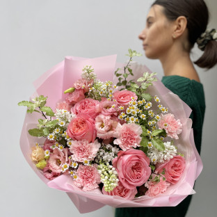 Kulatá kytice „Úsměv jara“