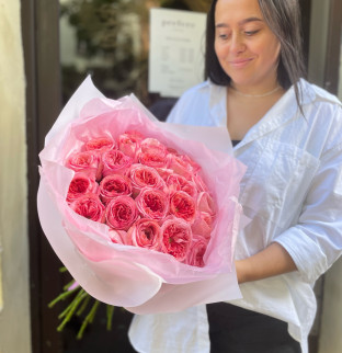 Pivoňkové růže Pink Expression