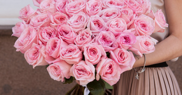 51 Garden Roses Pink O&#39;Hara. Prefere Fleur - Florist shop in Prague