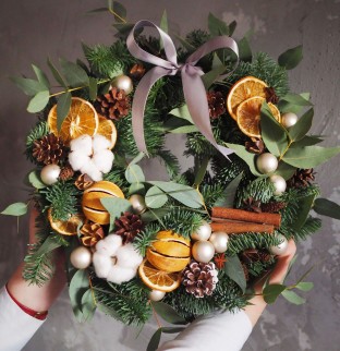 Christmas wreath Mandarin #2