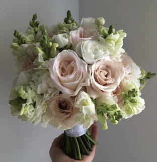 Cream  and white wedding bouquet