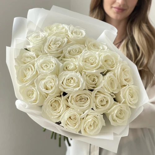 Kytice bílých růží 25 Kytice bílých růží 25