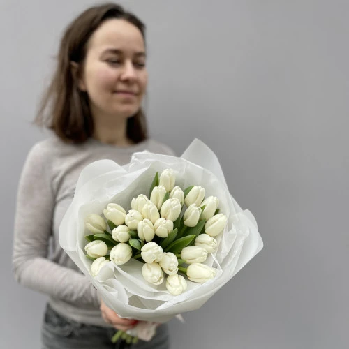 Premium tulipány: bíle Premium tulipány: bíle