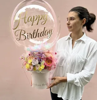 Art bouquet with ballon #2 Art bouquet with ballon #2