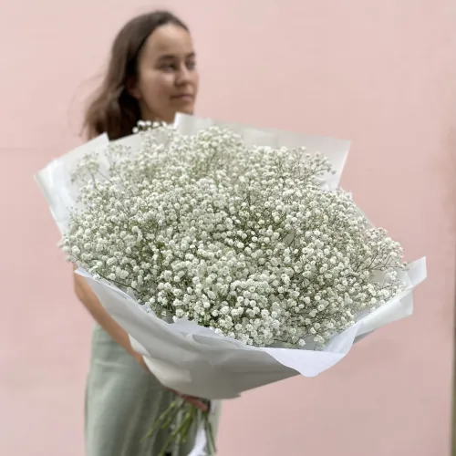 Kytice bílé gypsophily M Kytice bílé gypsophily M