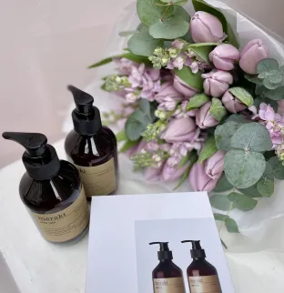 Tulips and Gift box