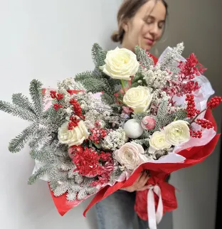 Christmas bouquet - Red