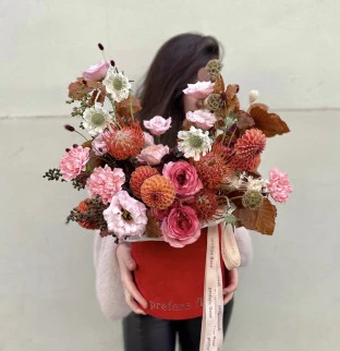 Autumn bouquet  in a box #1