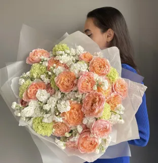 Trio bouquet "Orange tart with lime"