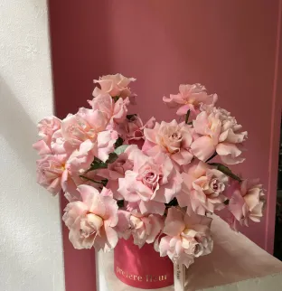 Not just peach  roses