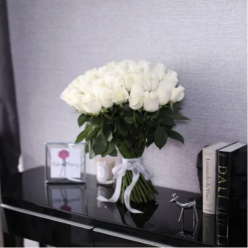 51 white roses 51 white roses