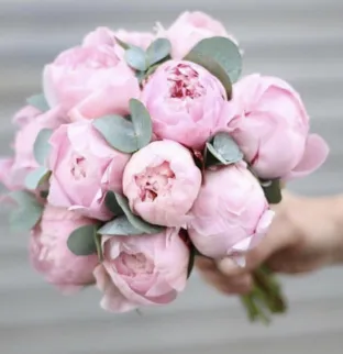 Bridal bouquet - pink peonies Bridal bouquet - pink peonies